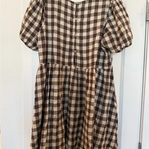 Ryle + Cru Marley Charcoal Check Dress - Women’s - Picture 2 of 4